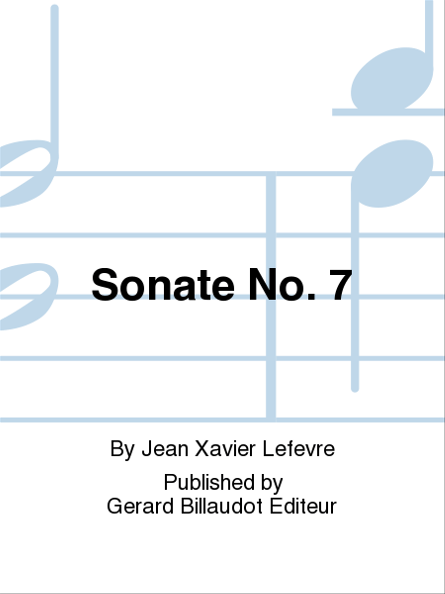 Sonate No. 7 Chamber Music scores gallery preview page 1