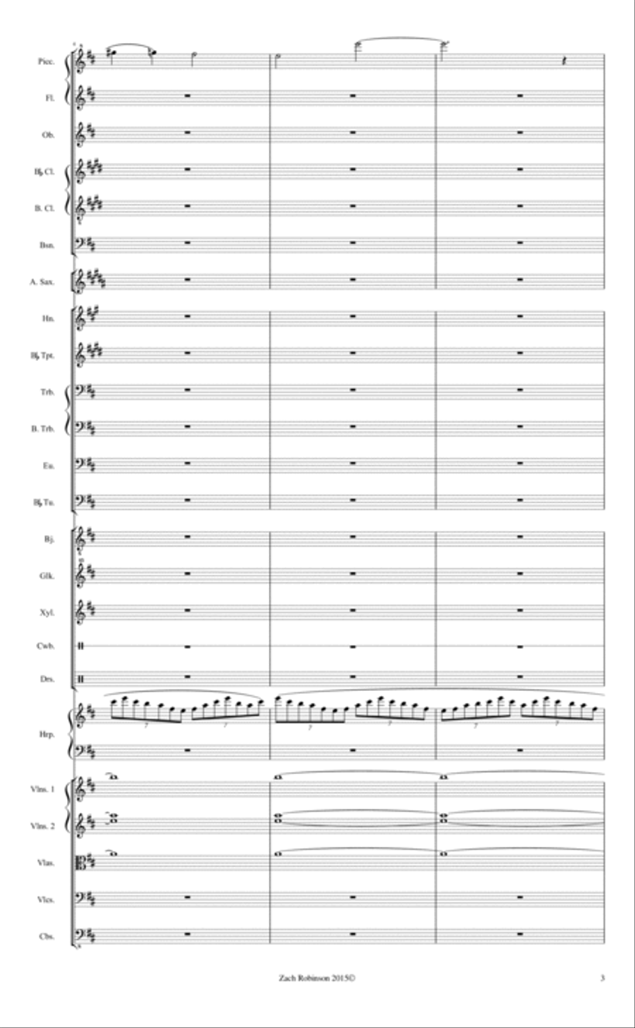 Jack-Rabbit Run Percussion Ensemble scores gallery preview page 3