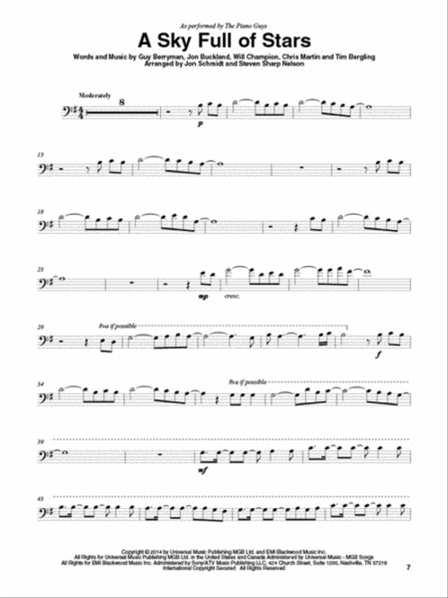The Piano Guys – Uncharted Cello scores gallery preview page 4