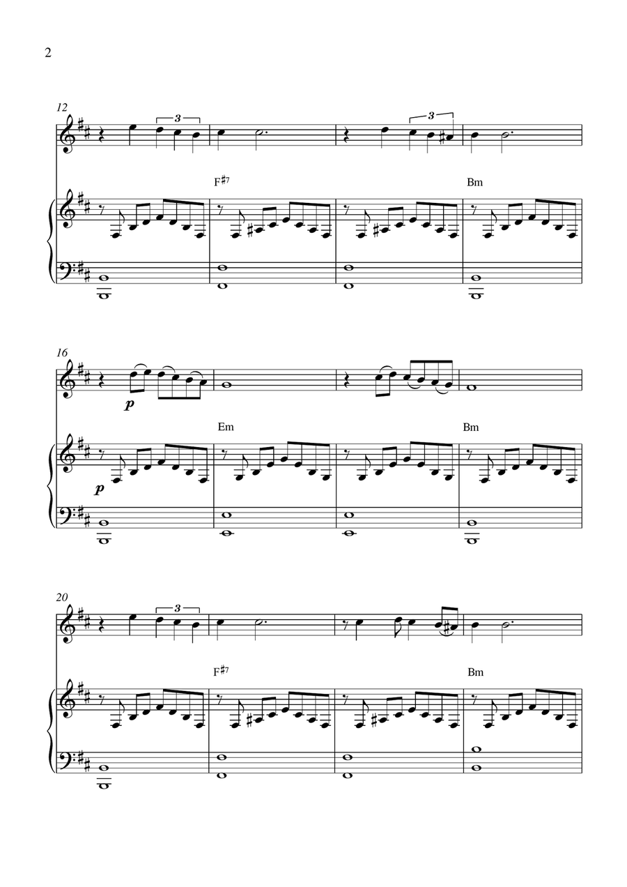 Tombe La Neige Violin Solo scores gallery preview page 2