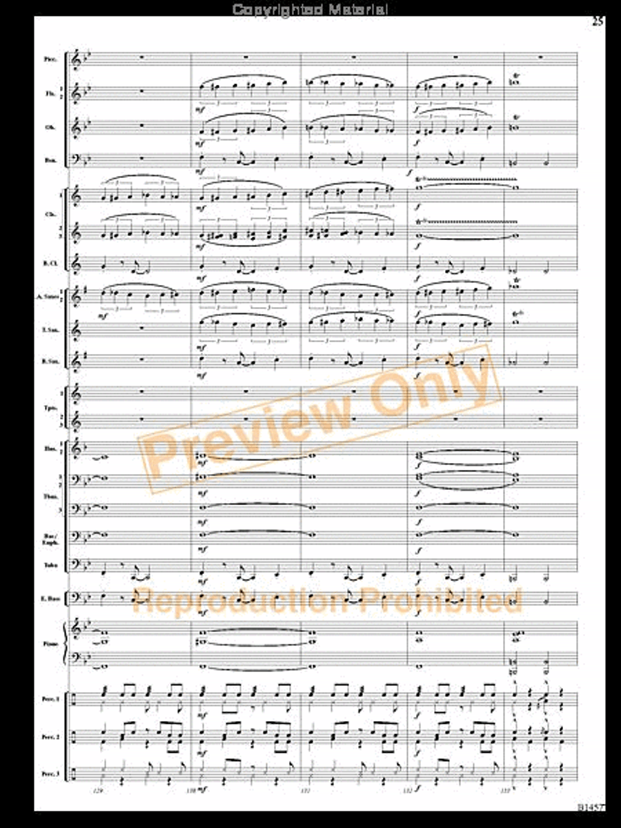 We Wish You a Mambo Christmas Concert Band scores gallery preview page 24