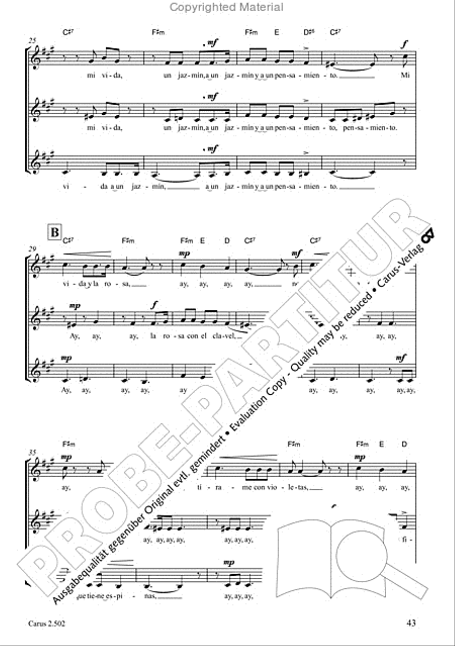 Makumbebe II. Latin American Choral Repertoire. Carmina mundi. Music + CD Choir scores gallery preview page 44