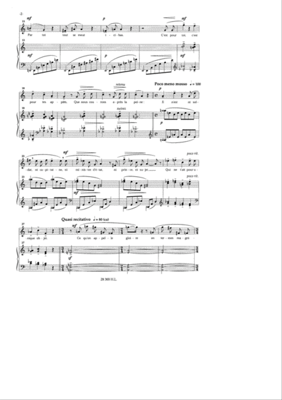 Hymne a la volupte Soprano Voice scores gallery preview page 3
