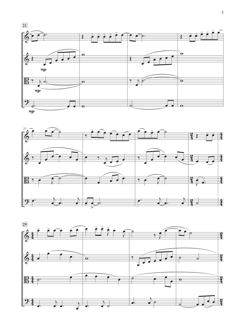 The Sound Of Silence String Quartet scores gallery preview page 3