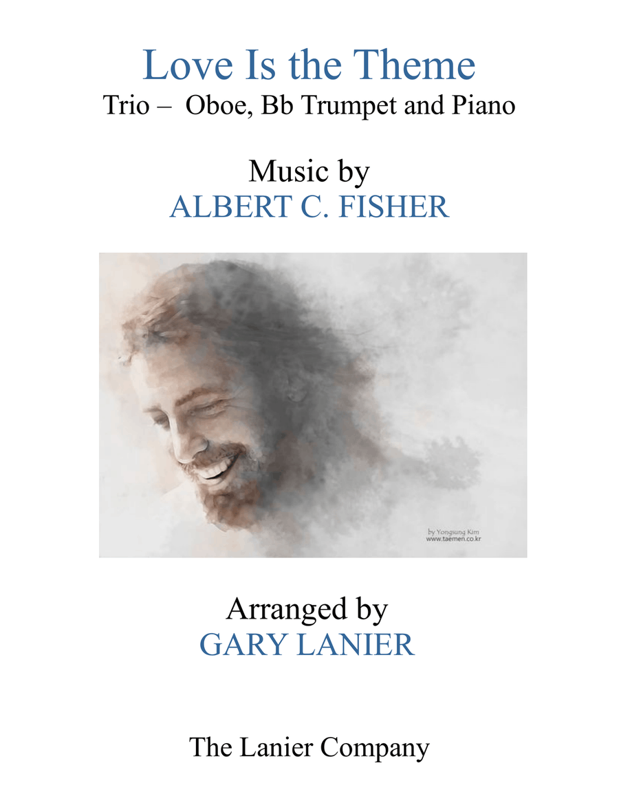 LOVE IS THE THEME (Trio – Oboe, Bb Trumpet & Piano with Score/Part) Trumpet Duet scores gallery preview page 1