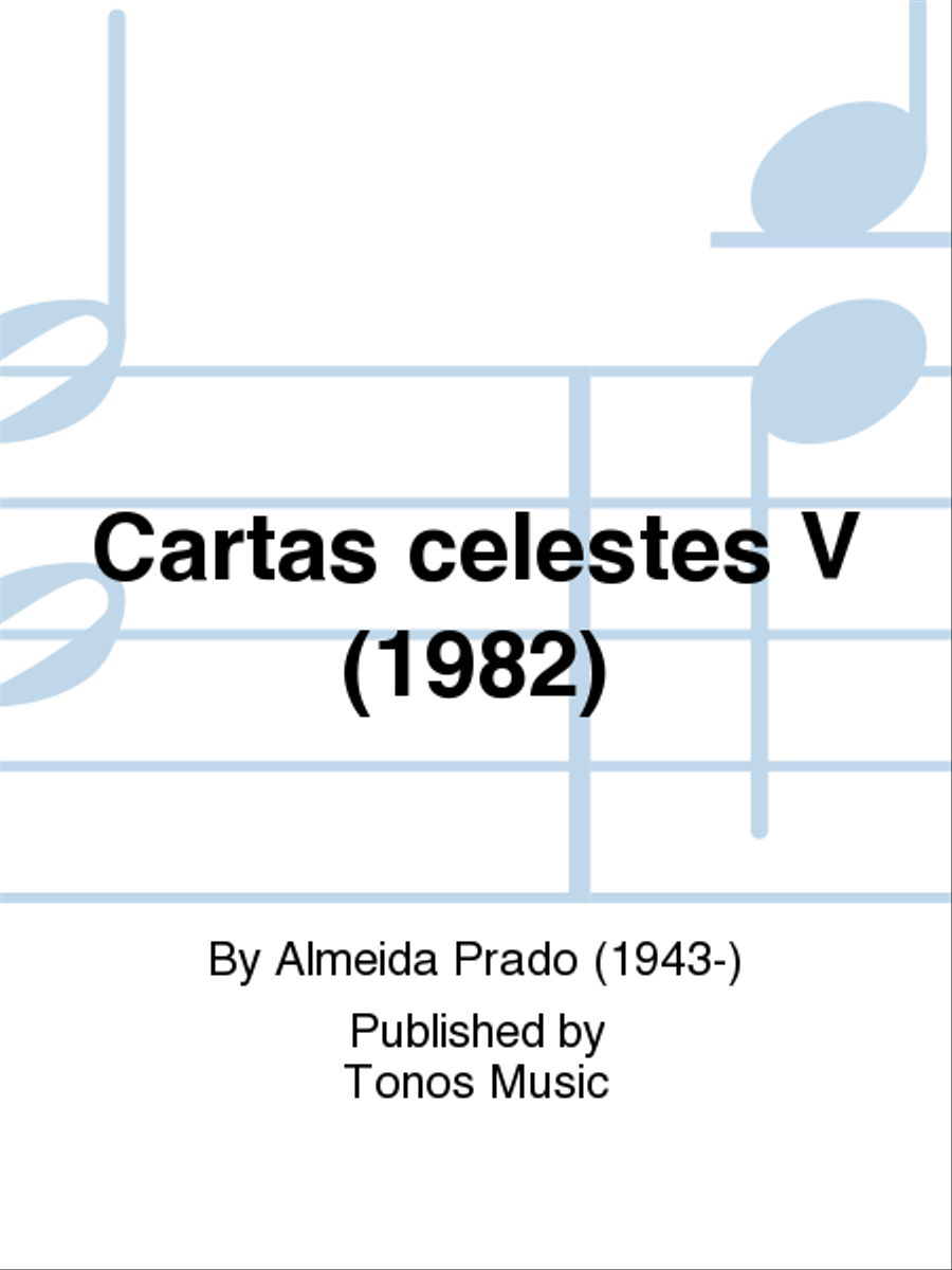 Cartas celestes V (1982) Cartas celestes V (1982) Piano Solo scores gallery preview page 1