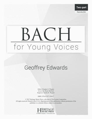 Book cover for Bach for Young Voices