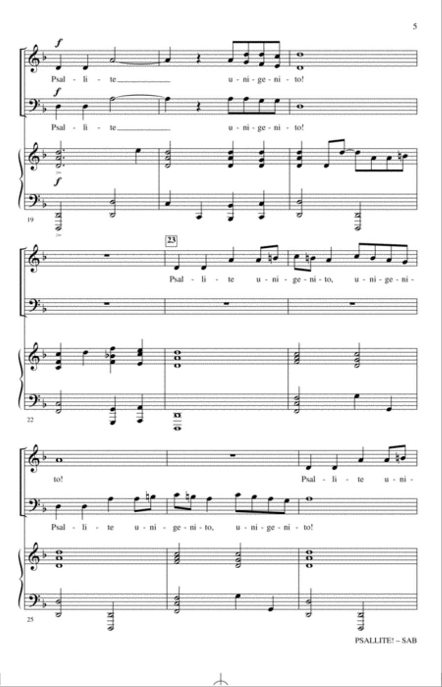Psallite! Psallite! 3-Part scores gallery preview page 3