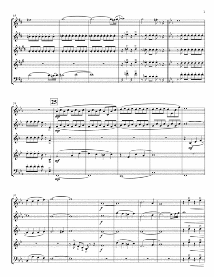 Scenic Pastures of Suburbia - Woodwind Quintet Woodwind Quintet scores gallery preview page 3