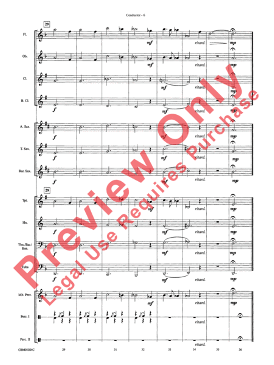 Harry's Wondrous World & Hedwig's Theme (Themes) Concert Band scores gallery preview page 9