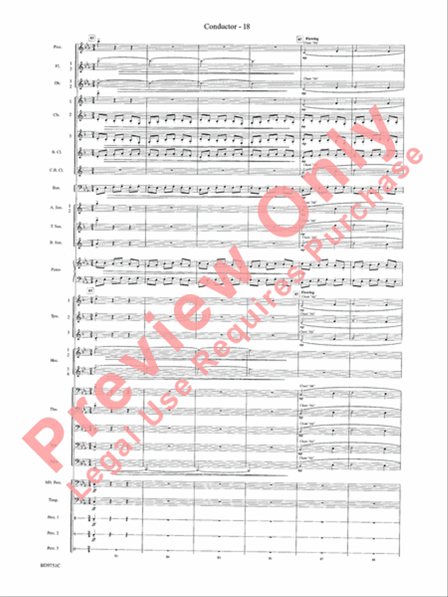 Purgatorio Concert Band scores gallery preview page 21