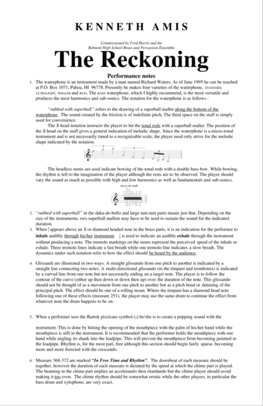 The Reckoning Horn scores gallery preview page 4