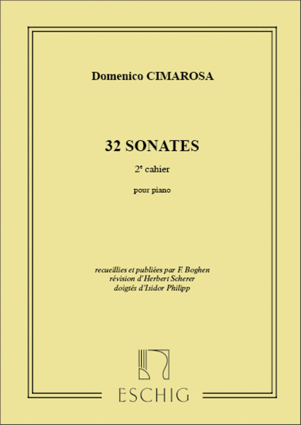 32 Sonates 2e Cahier
