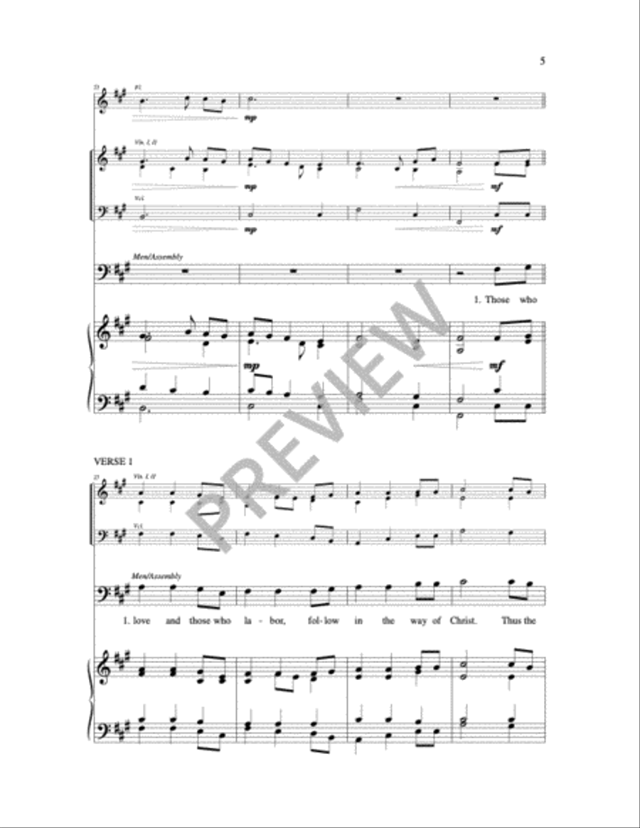 Those Who Love and Those Who Labor Choir scores gallery preview page 12