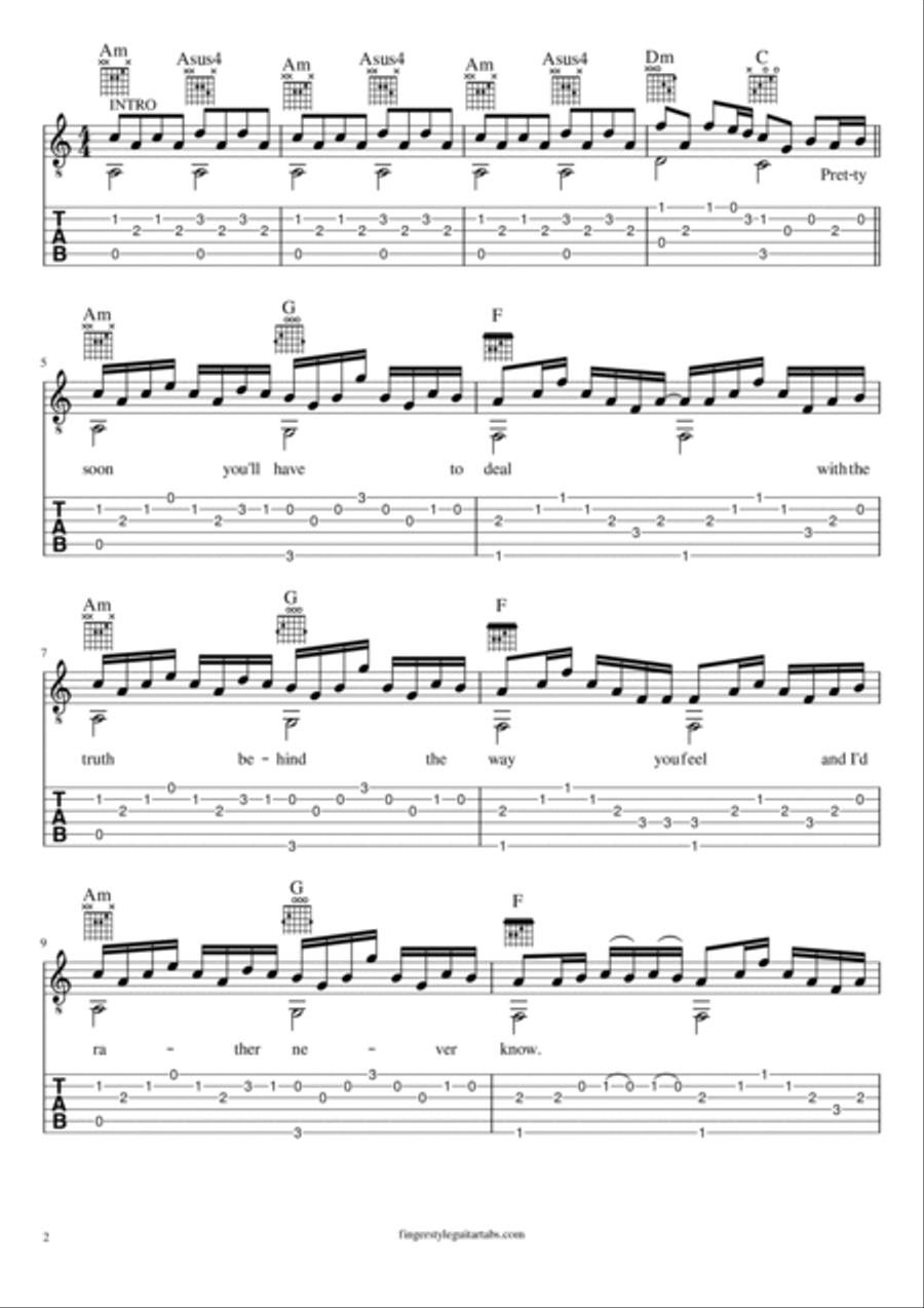 What It Is Guitar Tablature scores gallery preview page 2
