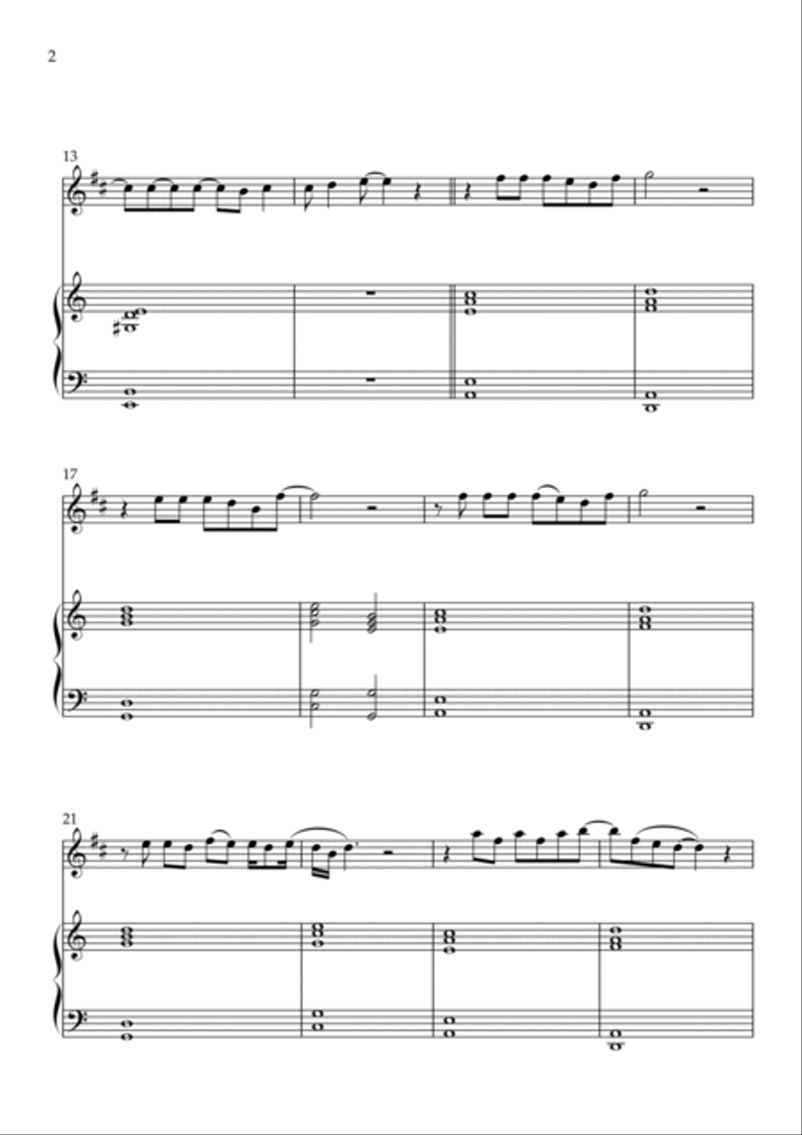 Flowers B-Flat Clarinet scores gallery preview page 2