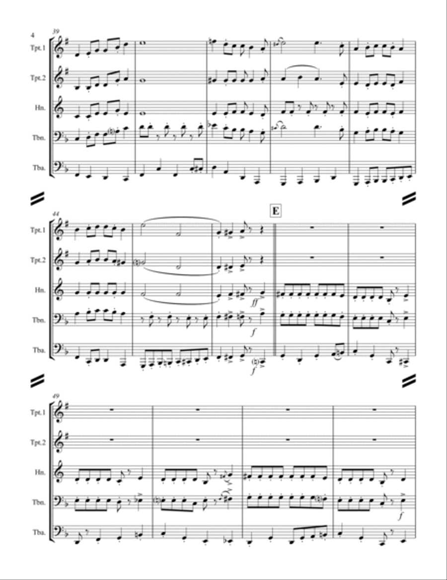 Too Fat Polka (she's Too Fat For Me) Horn scores gallery preview page 5