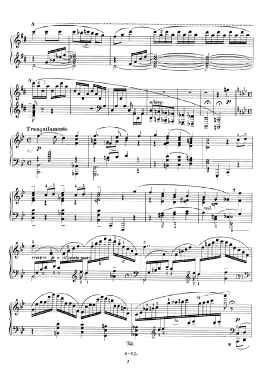 1ª Rapsódia brasileira Op. 17 - bis Piano Solo scores gallery preview page 4