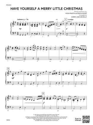 Have Yourself a Merry Little Christmas: Piano Accompaniment