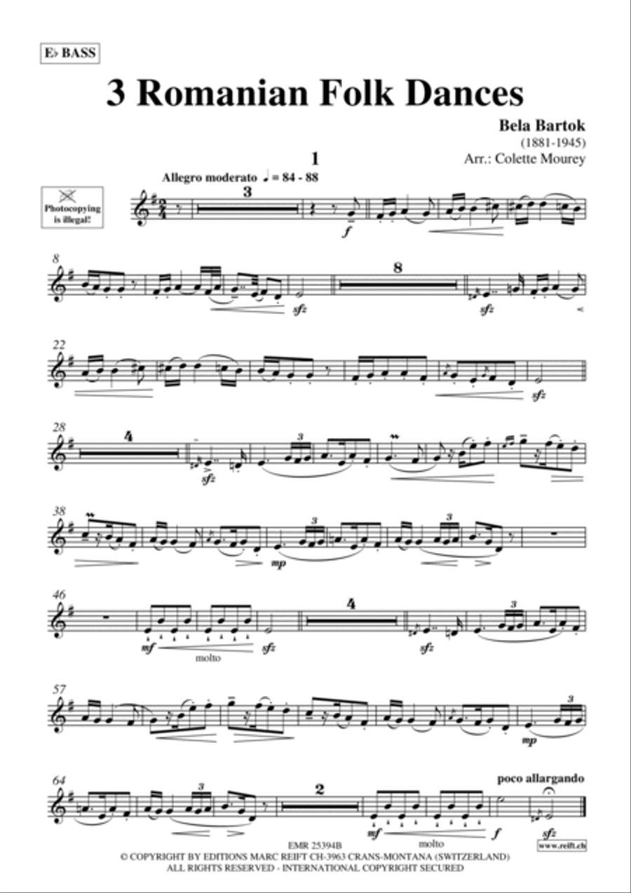 3 Romanian Folk Dances Guitar scores gallery preview page 2