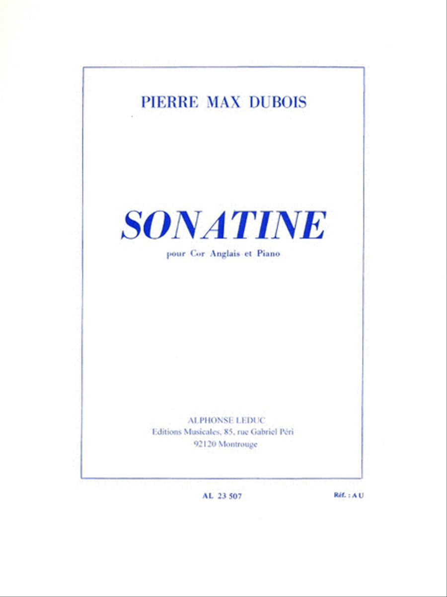 Sonatine (cor Anglais) English Horn scores gallery preview page 1