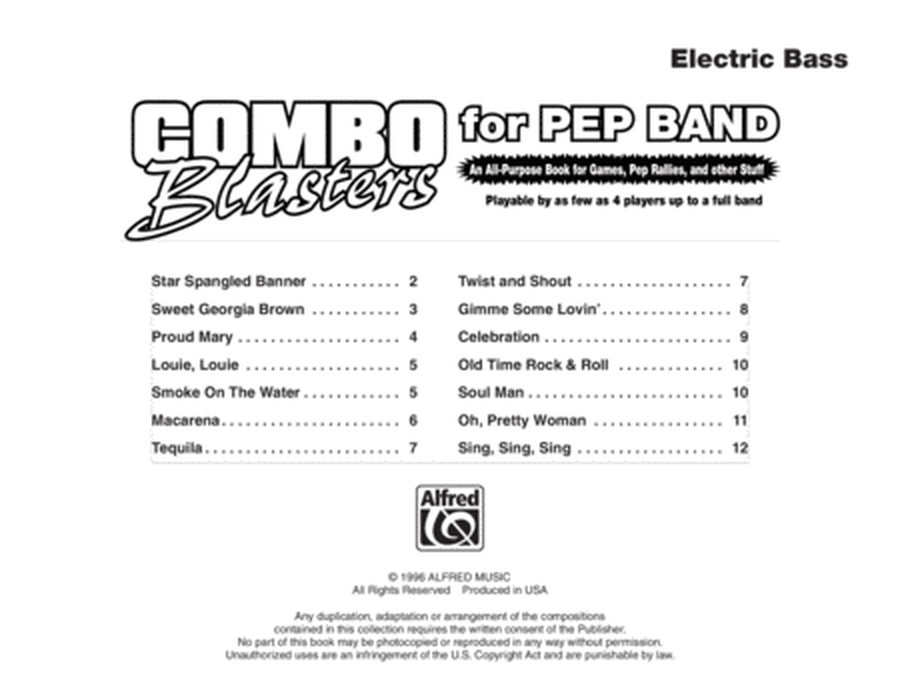 Combo Blasters for Pep Band (Electric Bass)
