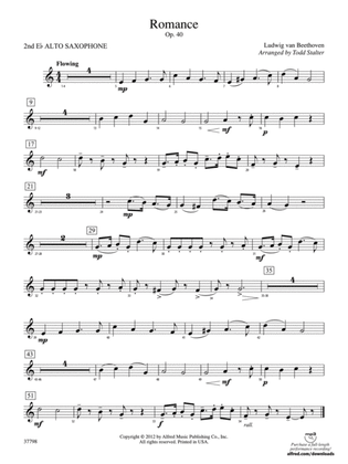 Romance, Op. 40: 2nd E-flat Alto Saxophone