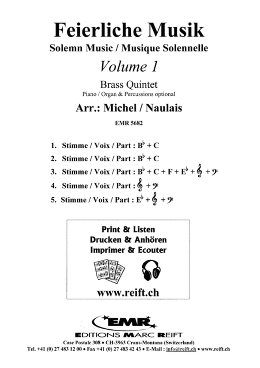 Feierliche Musik Volume 1 image number null