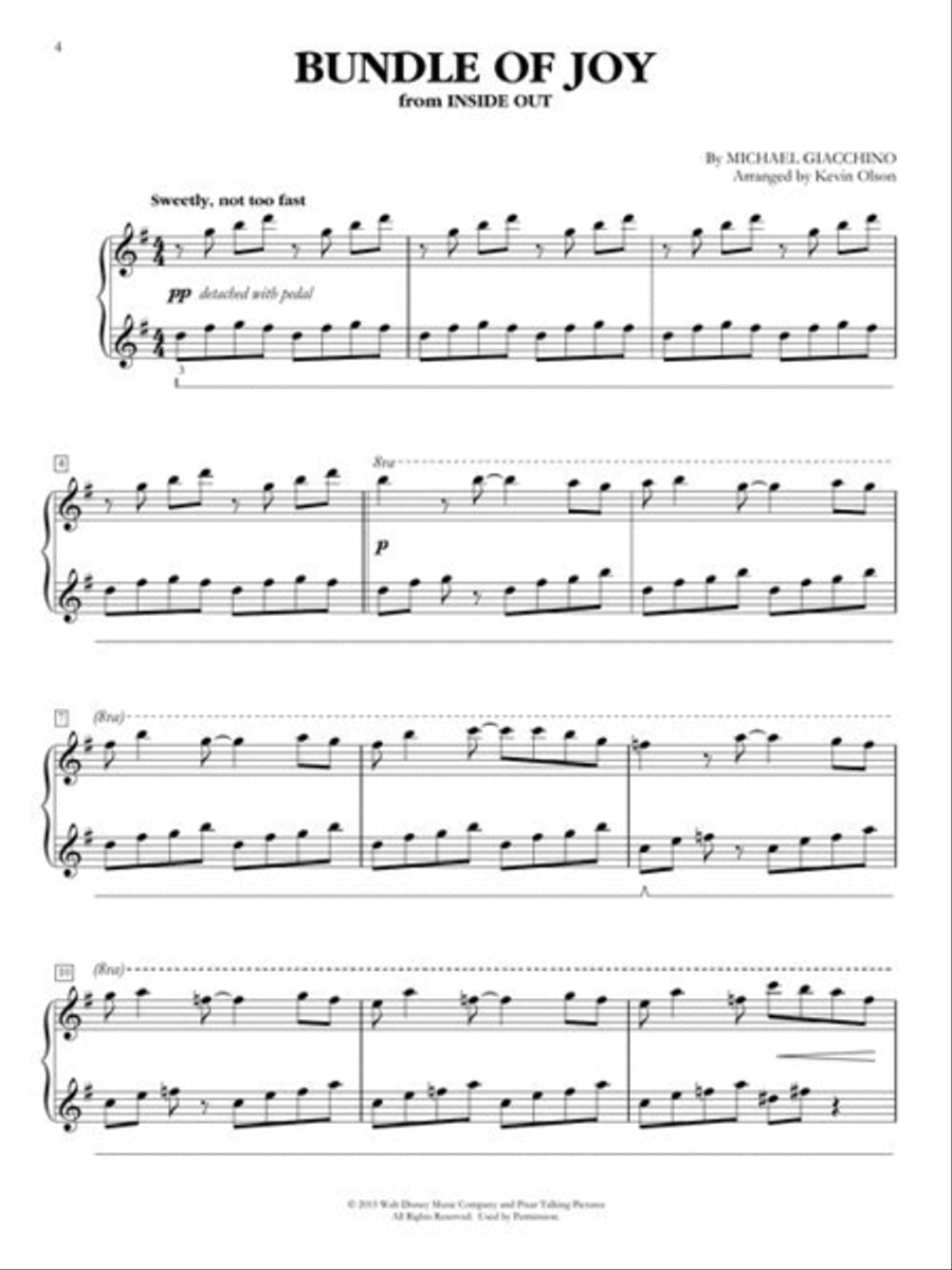 Pixar for Piano Piano Solo scores gallery preview page 5