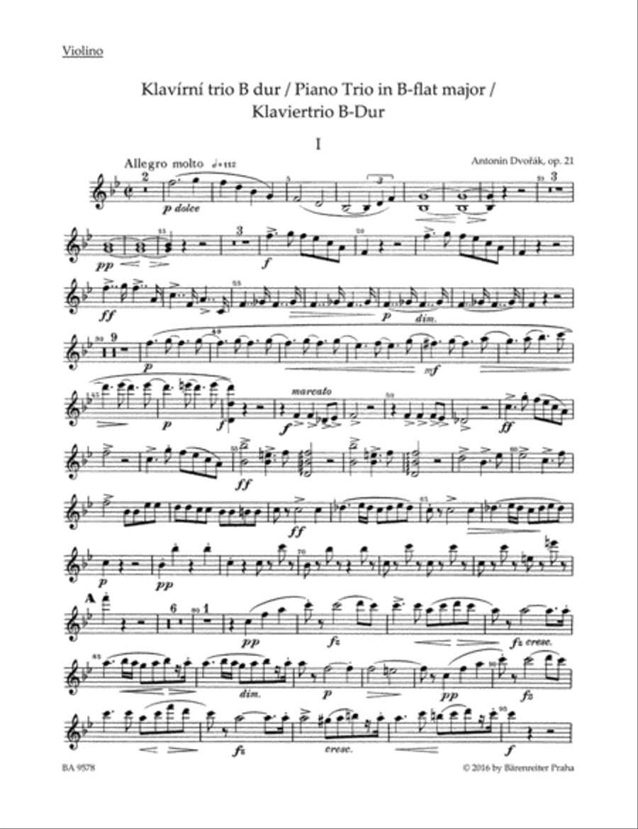 Piano Trio B-flat major op. 21 Piano Trio scores gallery preview page 3