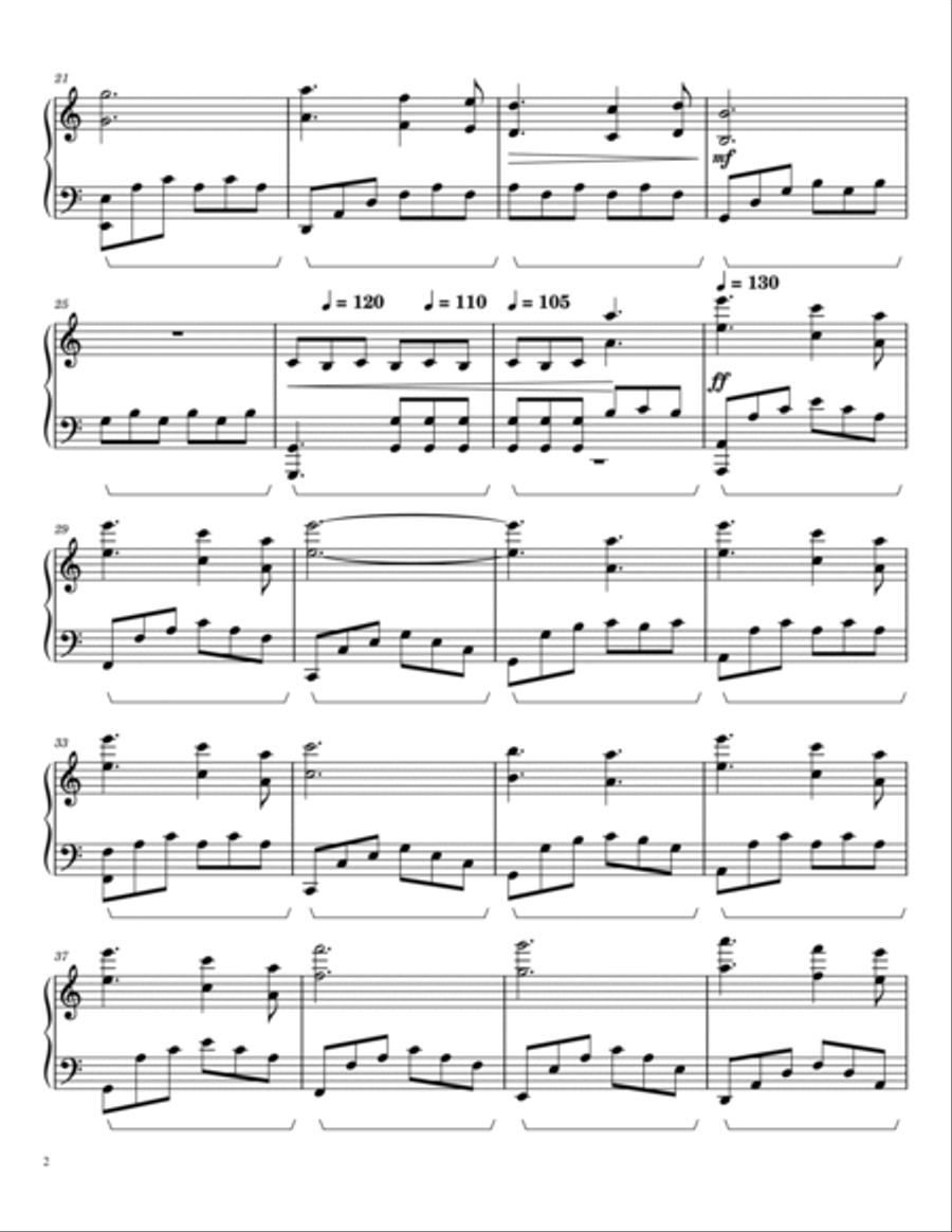 Rosemarie's Theme Rosemarie's Theme Piano Solo scores gallery preview page 2