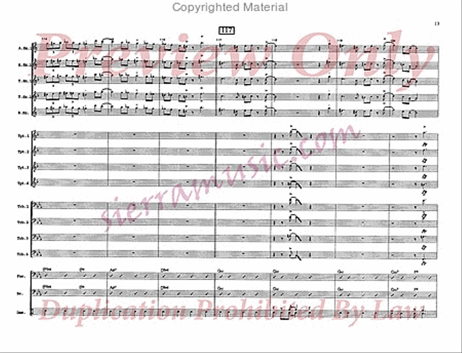 Ol' Man River Big Band scores gallery preview page 14