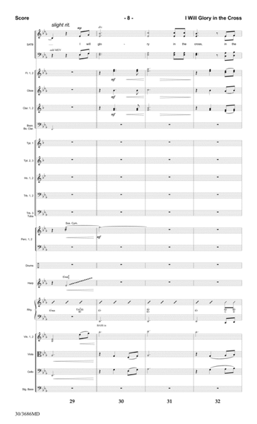 I Will Glory in the Cross - Orchestral Score and Parts