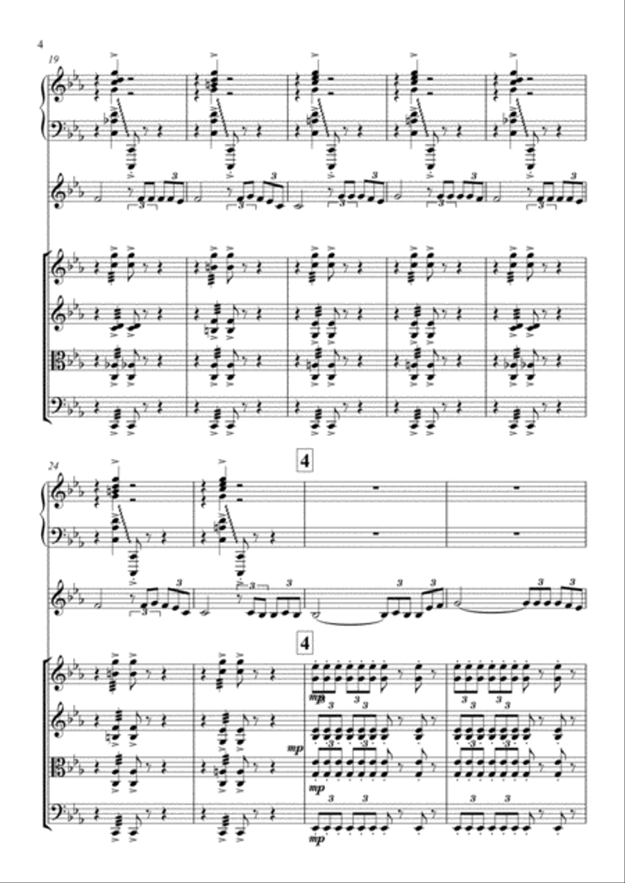 La Belle Histoire D'amour Chamber Orchestra scores gallery preview page 5
