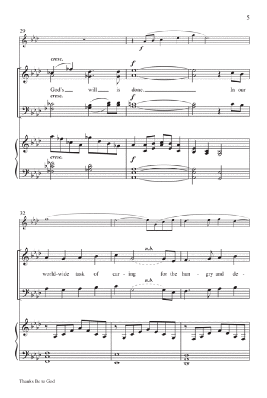 Thanks Be to God 4-Part scores gallery preview page 6