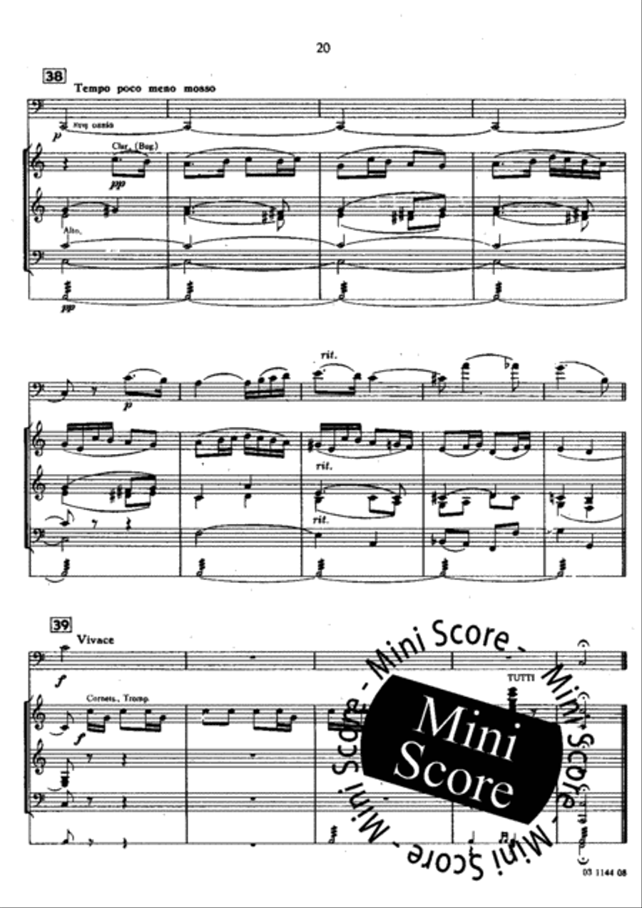 Concert Pour Trombone Concert Pour Trombone Concert Band scores gallery preview page 24