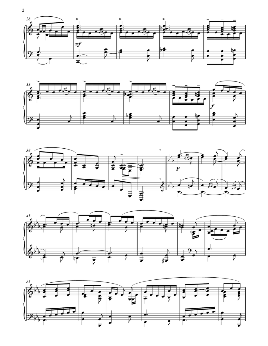 Novelette In C Major, I Piano Solo scores gallery preview page 2