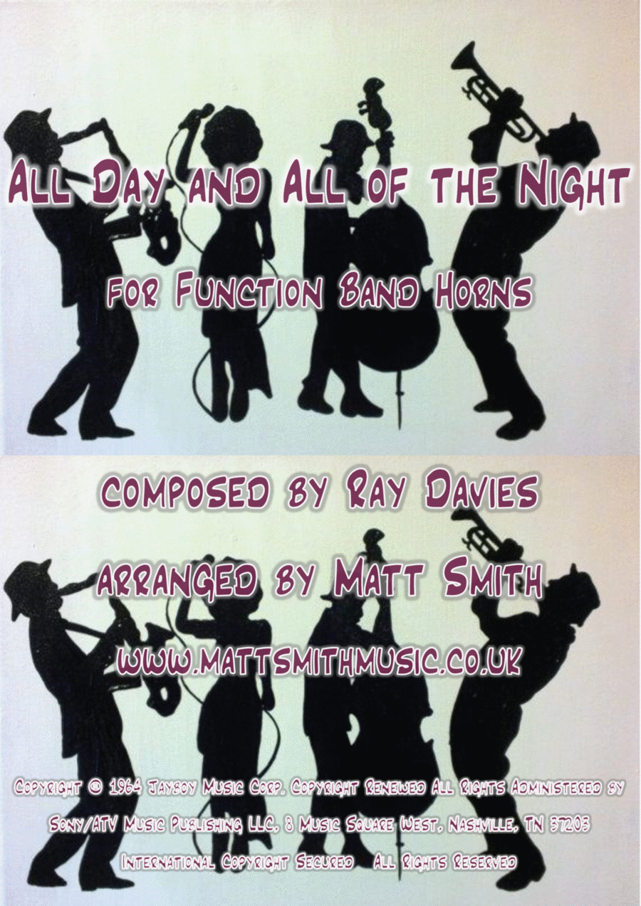 All Day And All Of The Night Voice scores gallery preview page 1