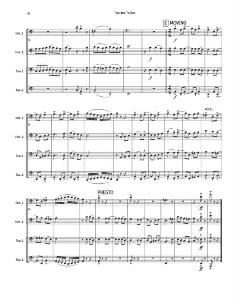 Those Were The Days Those Were The Days Brass Quartet scores gallery preview page 4