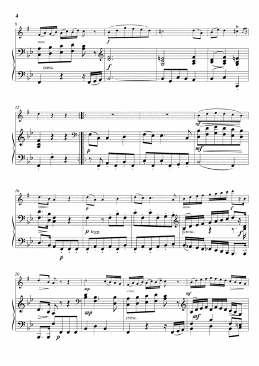 A Mozart Suite (for Alto Saxophone and Piano) Alto Saxophone scores gallery preview page 3
