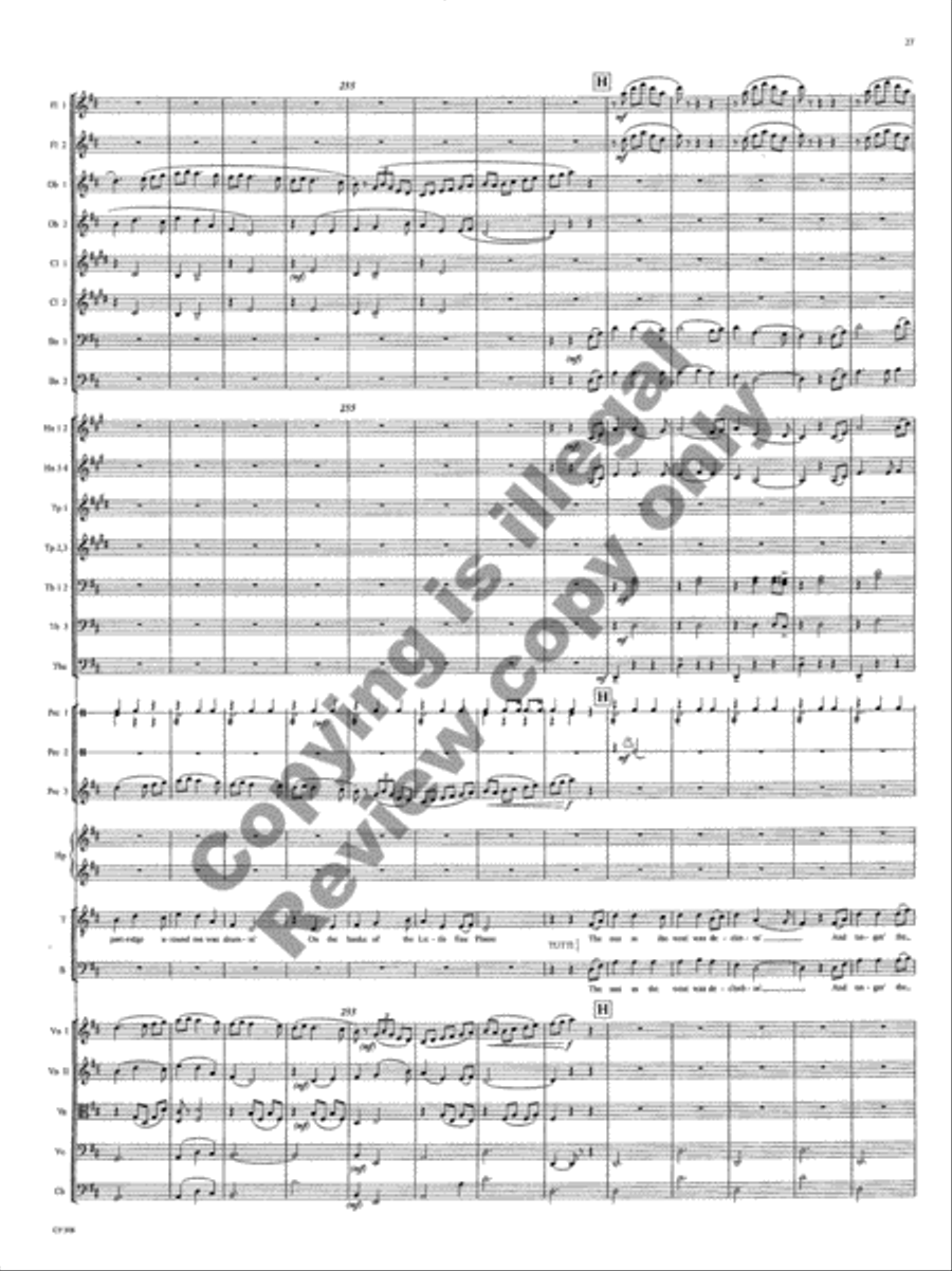 American Folk Song Suite (Orchestra Score) Choir scores gallery preview page 83