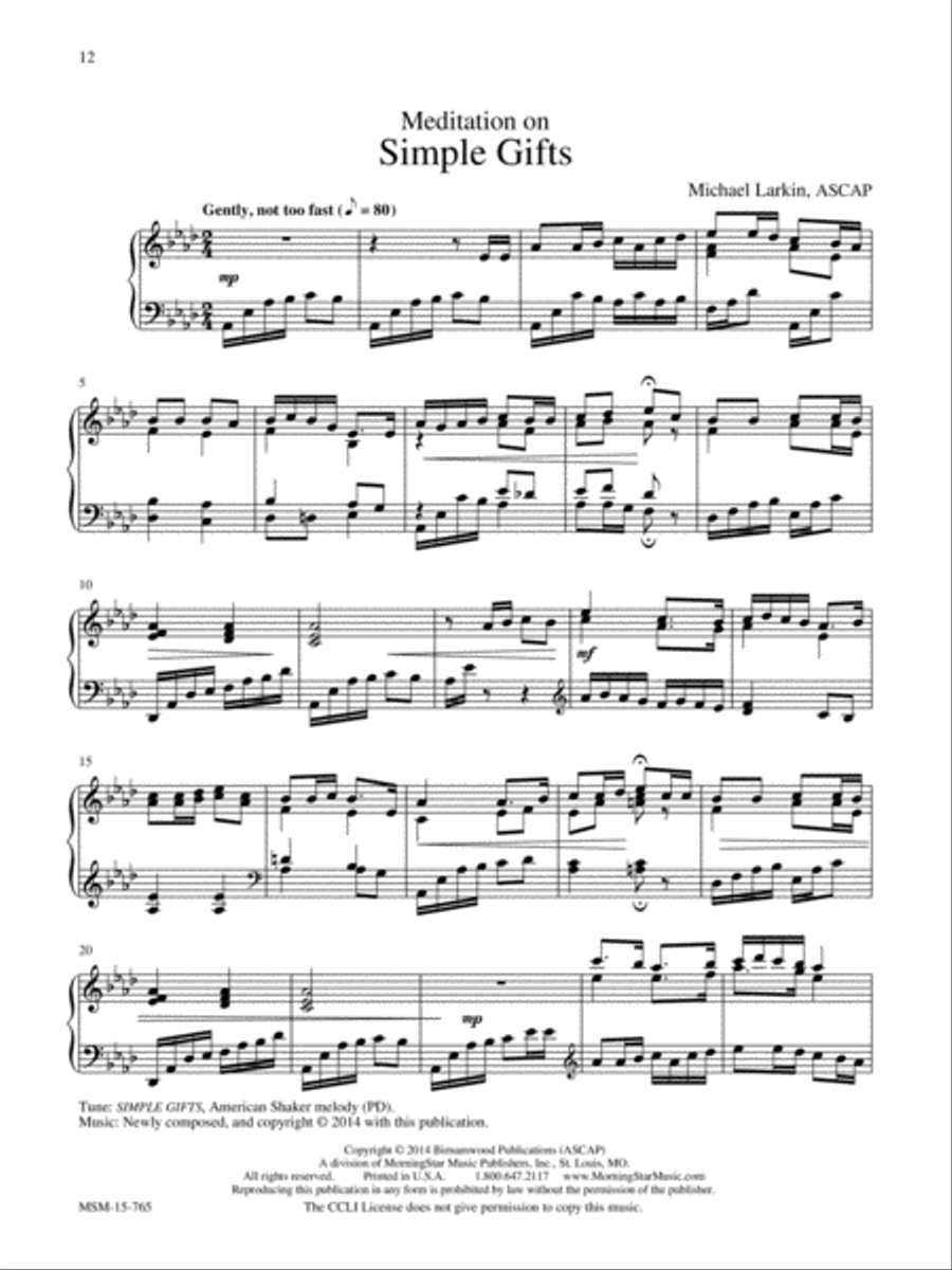 All Creatures of Our God and King: Piano Music for Worship Piano Solo scores gallery preview page 7