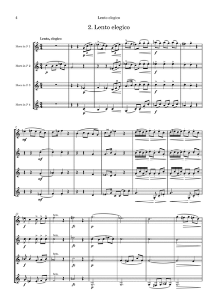 Henkel: Drei Quartette für F-Hörner/Three Quartets for F horns image number null