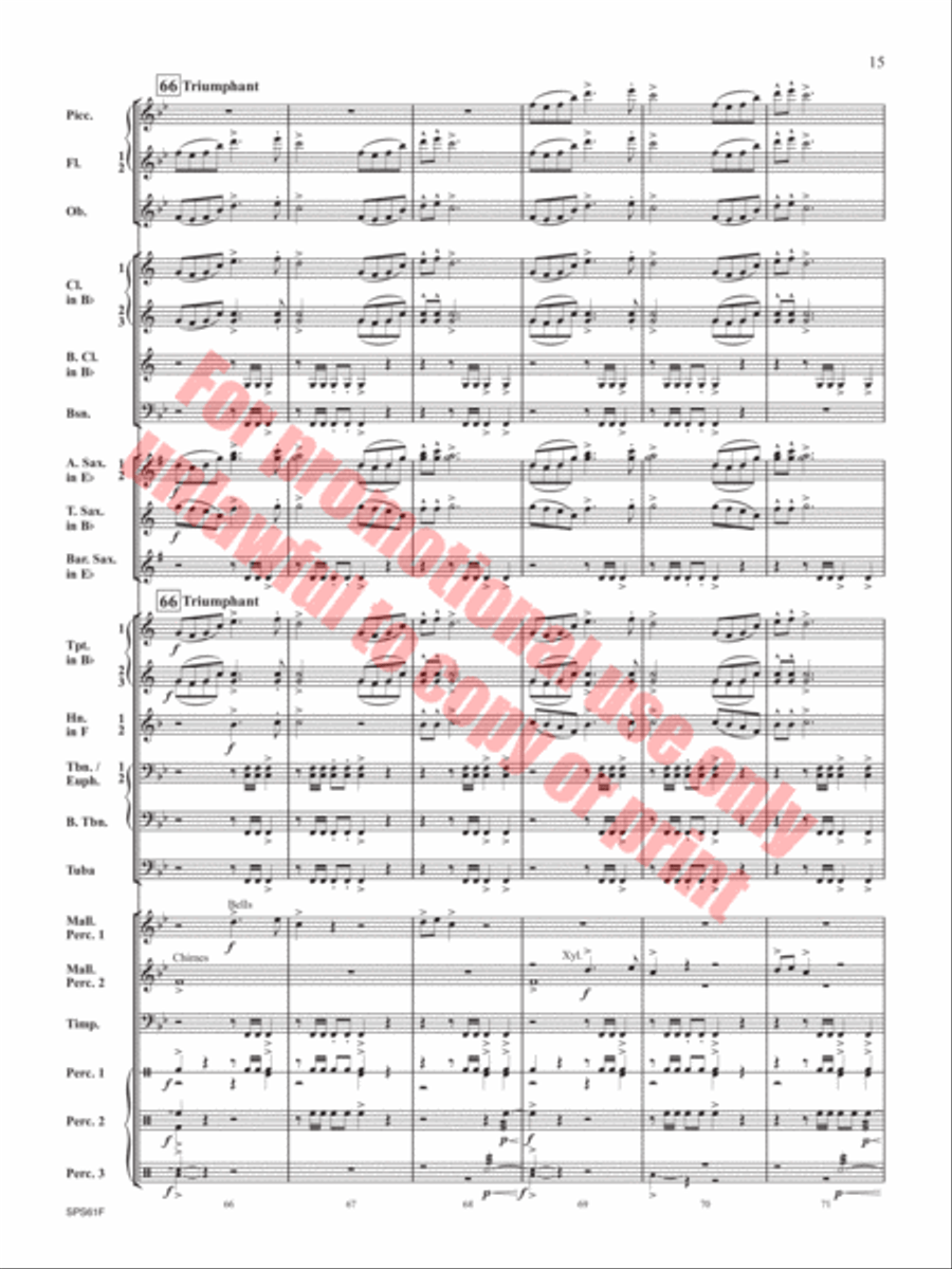 The Lake in the Sky The Lake in the Sky Concert Band scores gallery preview page 16