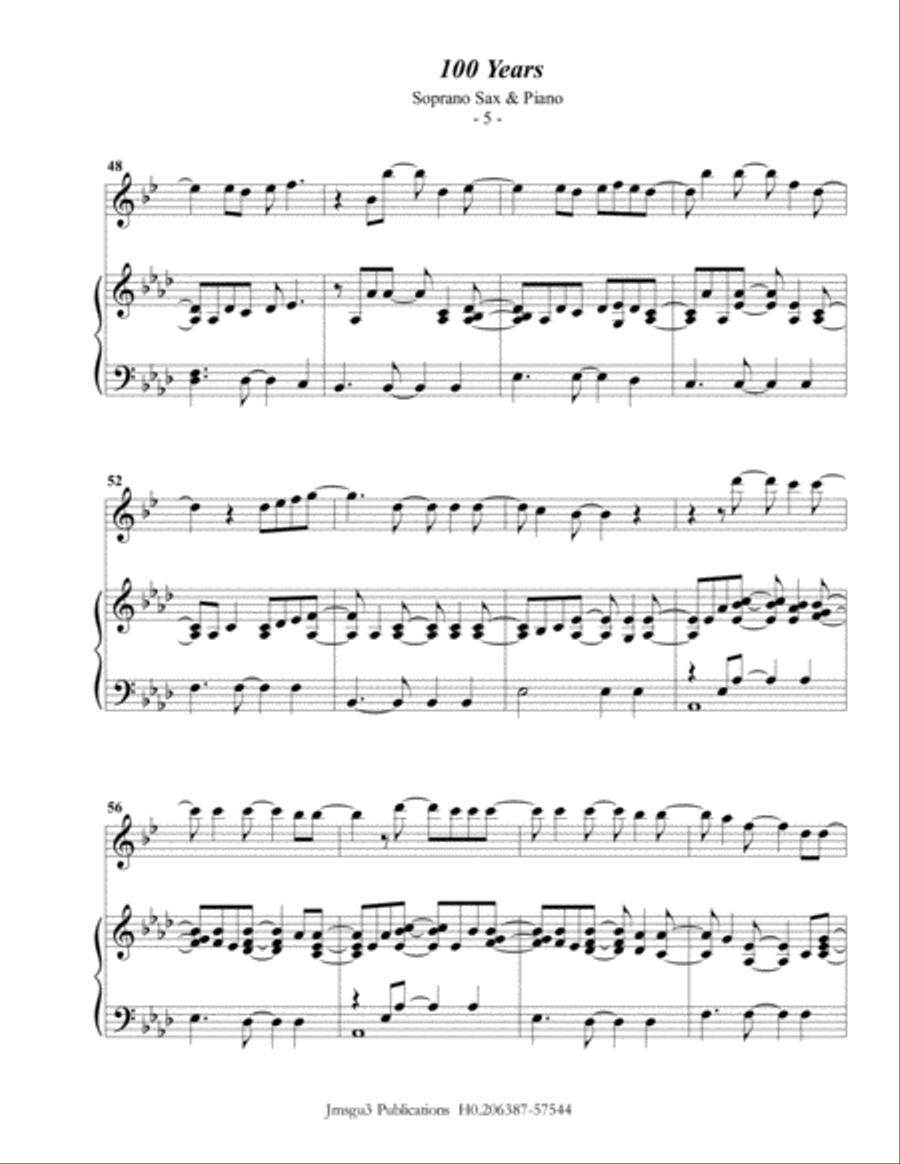 100 Years Soprano Saxophone scores gallery preview page 5