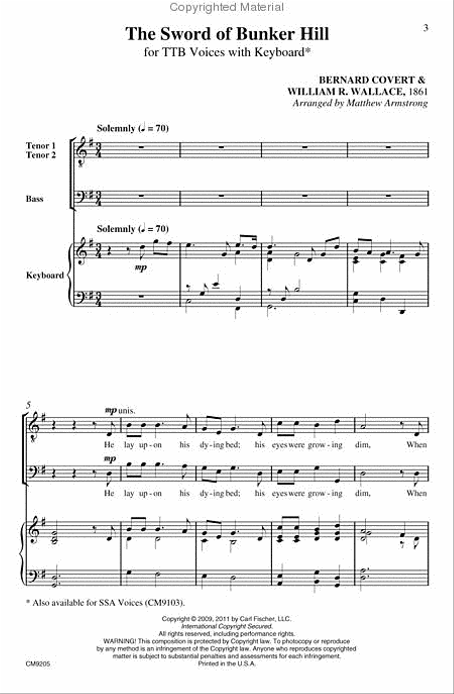 The Sword of Bunker Hill TTB scores gallery preview page 2