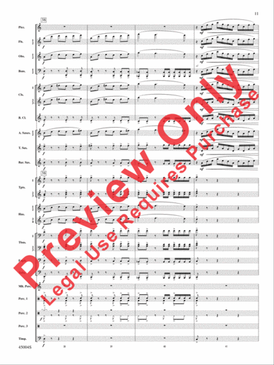 Red Rock Mountain Concert Band scores gallery preview page 46