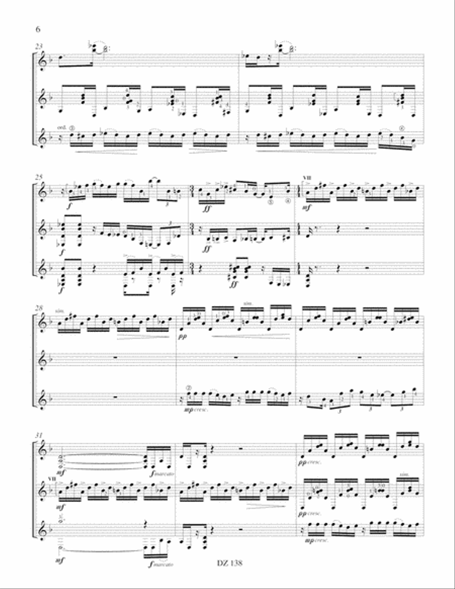 Carnaval Guitar Ensemble scores gallery preview page 6