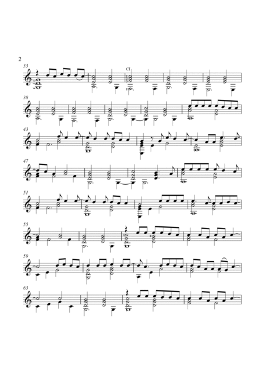 Let Her Go Let Her Go Guitar Solo scores gallery preview page 2