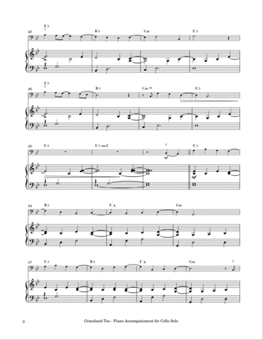 Graceland Too Piano scores gallery preview page 4